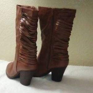 Rue 21 etc. Brown leather boots
